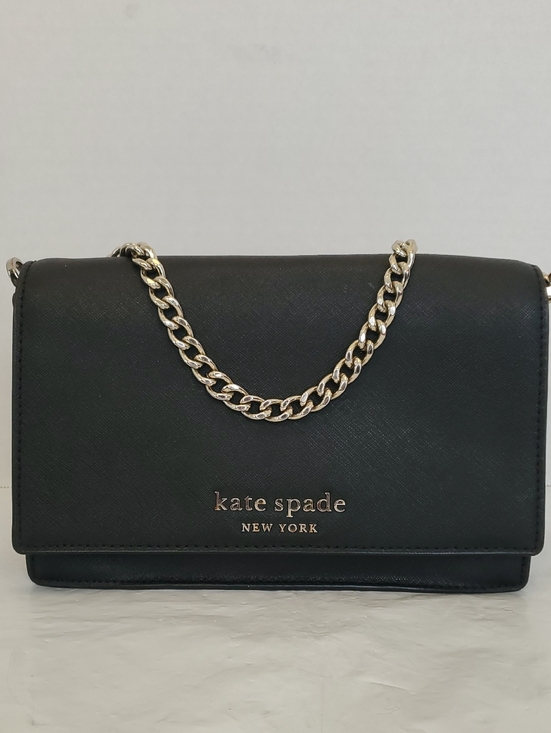 kate spade Handbags - kate spade Black Leather Crossbody with Gold Chain